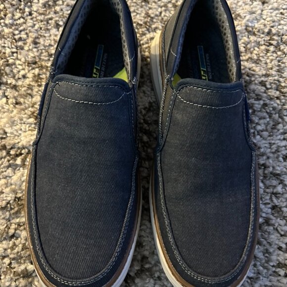 Skechers Moreno - Welmer Casual Memory Slip-On Loafer Shoes –Navy – Men’s Size 9 main image 7